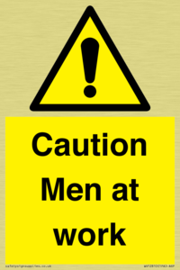 Caution Men at work